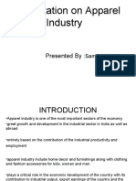 Presentation On Apparel Industry: Presented by