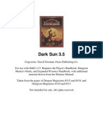 Dark Sun Campaign Setting 3.5 Complete)