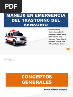 Manejo en Emergencia Del Trastorno Del Sensorio