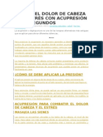 Aliviar El Dolor de Cabeza y El Estrés Con Acupresión en 30 Segundos