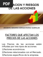 Valuacion y Riesgo de Las Acciones