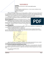 Class XI Equilibrium Notes