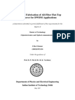 Design and Fabrication of All Fiber Flat Top Inter Leaver in DWDM Applications