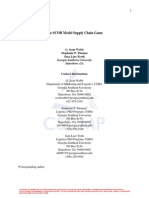 The SCOR Model Supply Chain Game: G. Scott Webb Stephanie P. Thomas Sara Liao-Troth