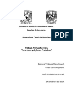 Estructuras y Defectos Cristalinos