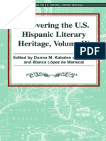 Recovering The US Hispanic Literary Heritage, Vol IX EditeDonna Kabalen de Bichara and Blanca Guadalupe López de Mariscald