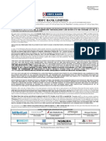 HDFC Bank Limited - Placement Document - Feb 2015 PDF