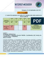 Monitoreo Mediodía 03 Septiembre de 2015