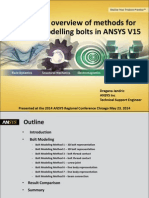 Chicago Comprehensive Guide To Bolt Modeling in Ansys 15 0