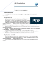 Topic 8 2 Metabolism Cell Respiration and Photosynthesis - Checklist