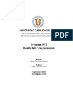 Segundo Informe Huella Hidrica