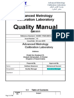 Quality Manual: Advanced Metrology Calibration Laboratory