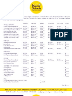 New Wholesale Price Sheet