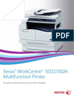 Xerox Workcentre 5022/5024 Multifunction Printer: Simplicity, Performance and Affordability