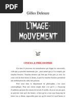 Gilles Deleuze L'Image-mouvement (Cours)