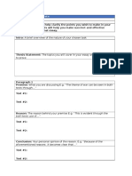 Dot Point Plan