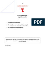 Le Position Paper Du Parti Travailliste