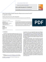 Novel Pyrazoline-Based Selective Fluorescent Sensor For Zn2+