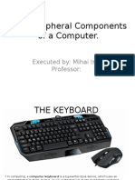 The Peripheral Components of A Computer.: Executed By: Mihai Isac Professor