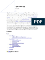 Absorption Spectroscopy Refers To