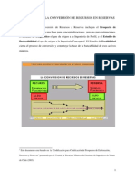 Las Fases de La Conversion de Recursos A Reservas