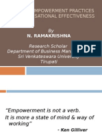 Employee Empowerment Practices For Organisational Effectiveness