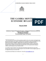 Gambia Monthly Economic Bulletin March 2010