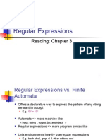 Regular Expressions: Reading: Chapter 3