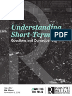 Understanding Short-Termism: Questions and Consequences