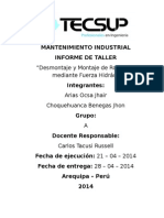 Tarea 5 - Informe Mantenimiento Industrial