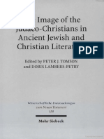 Peter J. Tomson, Doris Lambers-Petry Image of The Judaeo-Christians in Ancient Jewish & Christian Literature Wissenschaftliche Untersuchungen Zum Neuen Testament, 158 2003 PDF