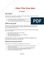 How To Make Wine From Juice