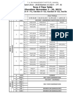 Term 2 Time Table (Duration: November 1 - 30, 2015) : Venues: Section 4 - F1 Section 5-S2 Section 6 - G3, Section 7 - S1