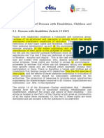 Social Rights of Persons With Disabilities, Children and Young People