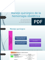 Manejo Quirúrgico de La Hemorragia Obstétrica