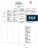 Bucal Elementary School: School-Based In-Service Training Matrix October 26 - 30, 2015