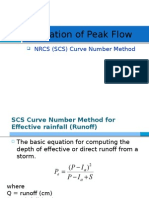 NCRS Method For Peak Flow Estimation