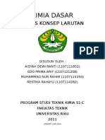 Konsep Larutan