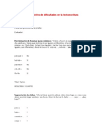 Test Predictivo de Dificultades en La Lectoescritura