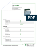 Comelit 1259A Data Sheet