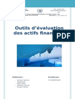 Outils D'évaluation Des Actifs Financiers