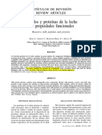 Péptidos y Proteínas de La Leche Con Propiedades Funcionales.