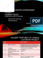 Unnao Lucknow Expressway Project (Green Field) : Industrial Training Presentation