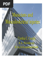 Musicians and Musculoskeletal Injuries