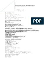 Types of NON-COCHANNEL INTERFERENCE