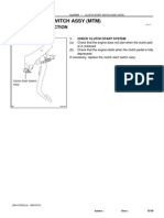 Clutch Start Switch Assy (MTM) : On-Vehicle Inspection