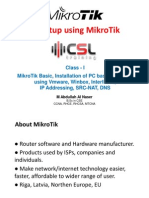 CSLtraining MikroTik Class 1