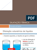 Dilatação Térmica Dos Líquidos