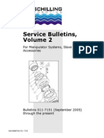 Service Bulletins,: For Manipulator Systems, Slave Arms, & Accessories