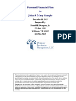 Personal Financial Plan: Prepared by Donald F. Dempsey Jr. PO Box 1591 Williston, VT 05495 802-764-5815